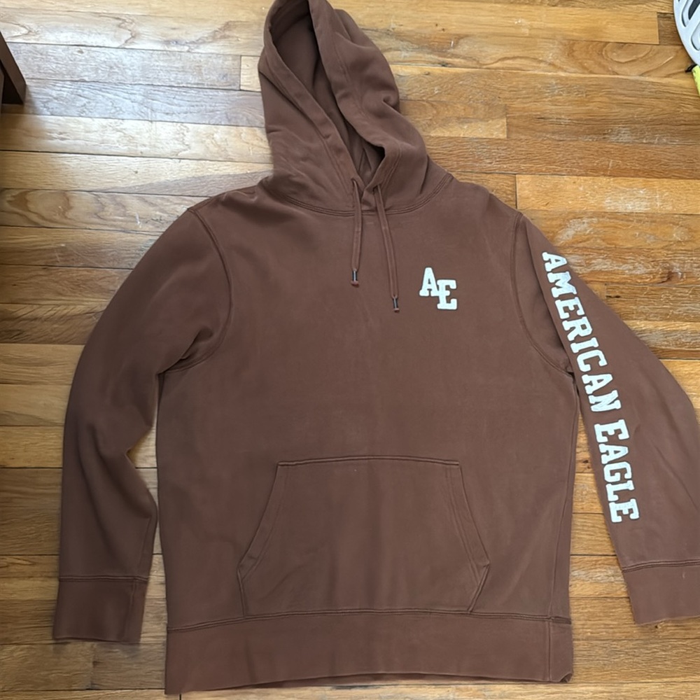 American Eagle Outfitters Brown Hoodie for Men